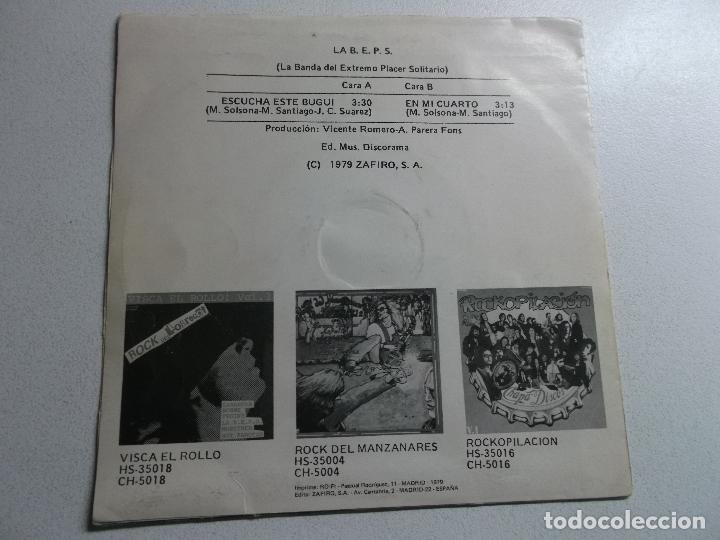 Discos de vinilo: LA B.E.P.S. ESCUCHA ESTE BUGUI, EN MI CUARTO 1979 ZAFIRO - Foto 2