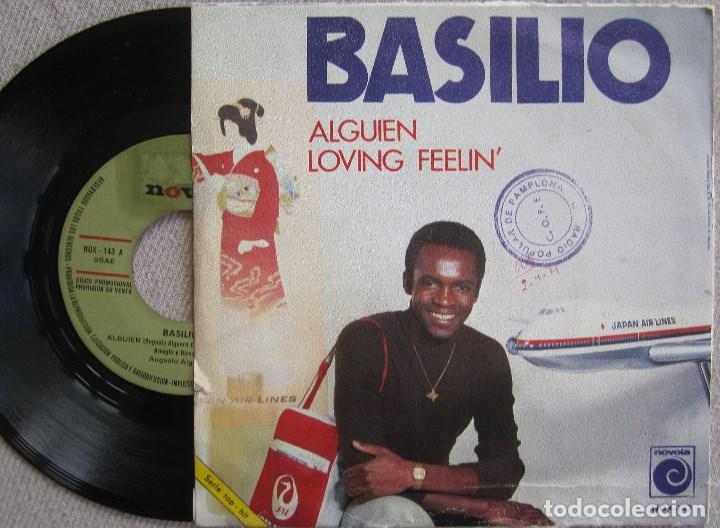Discos de vinilo: BASILIO: ALGUIEN / LOVING FEELIN&acute; - Foto 2