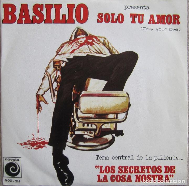 Discos de vinilo: BASILIO: SOLO TU AMOR / UN MINUTO M&Aacute;S - Foto 1
