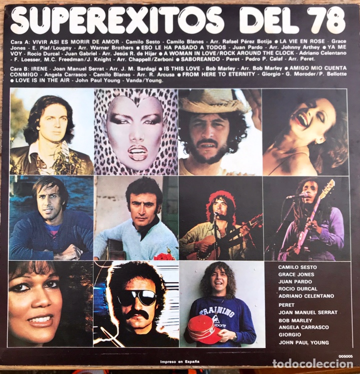 Discos de vinilo: Vinilo LP S&uacute;per exitos del 78 - Foto 2