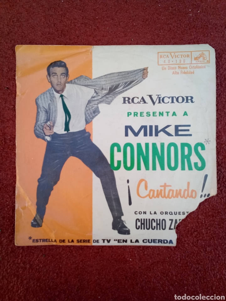Discos de vinilo: Mike Connors Cantando Car&aacute;tula - Foto 1