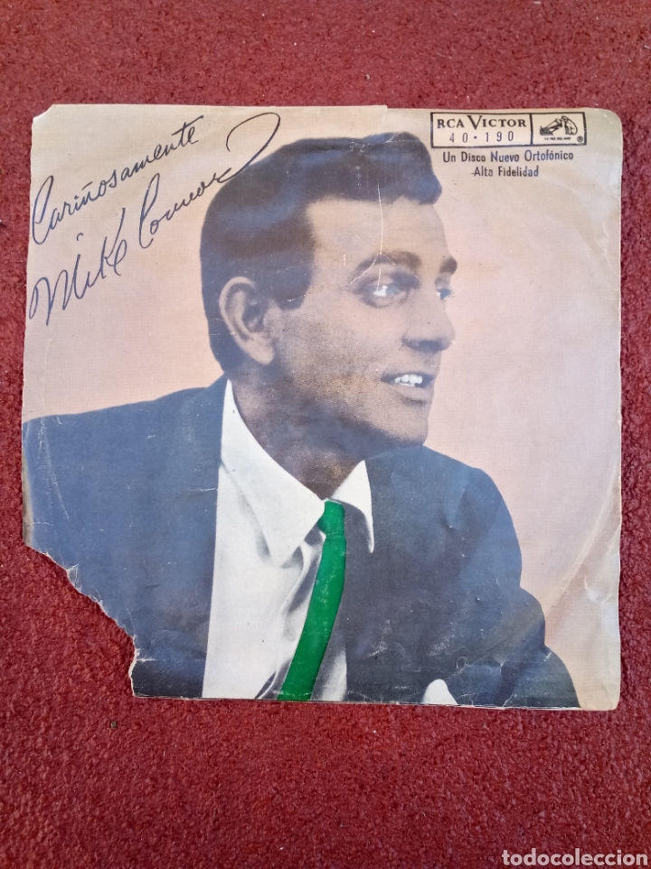 Discos de vinilo: Mike Connors Cantando Car&aacute;tula - Foto 2