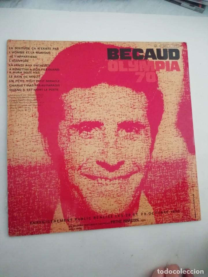 Discos de vinilo: GILBERT BECAUD OLYMPIA 70 - Foto 2