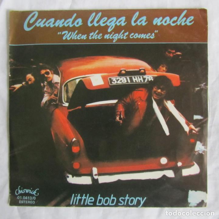 Dischi in vinile: Little Bob Story Cuando llega la nochesingle Promocional 1978