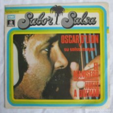 Dischi in vinile: SABOR SALSA OSCAR D'LEON Y SU SALSA MAYOR EL MANISERO, HUELE A QUEMAO, 1977