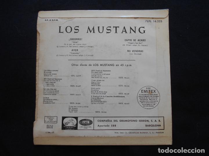 Discos de vinilo: LOS MUSTANG // SOCORRO + 3 - Foto 2