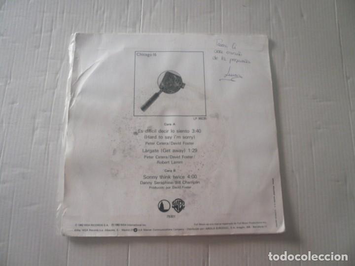 Discos de vinilo: Chicago-hard to say im sorry - Foto 2
