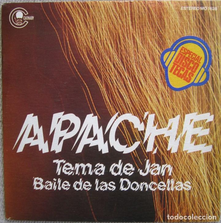 Discos de vinilo: APACHE: TEMA DE JAN (JAN&acute;S THEME) / BAILE DE LAS DONCELLAS (MAIDEN DANCE) - Foto 1