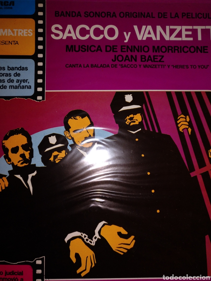 Discos de vinilo: Sacco y Vamzetti. Morricone - Foto 1