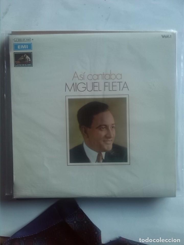 Discos de vinilo: MIGUEL FLETA ASI CANTABA - Foto 1