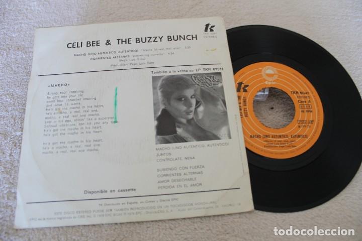 Discos de vinilo: CELI BEE & THE BUZZI BUNCH MACHO SINGLE - Foto 2