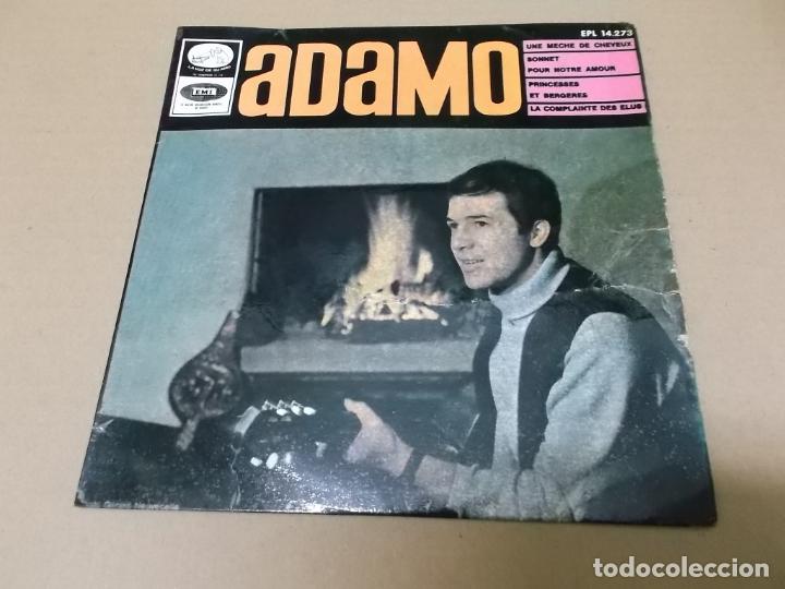 Discos de vinilo: ADAMO (EP) UNE MECHE DE CHEVEUX A&Ntilde;O 1966 - Foto 1