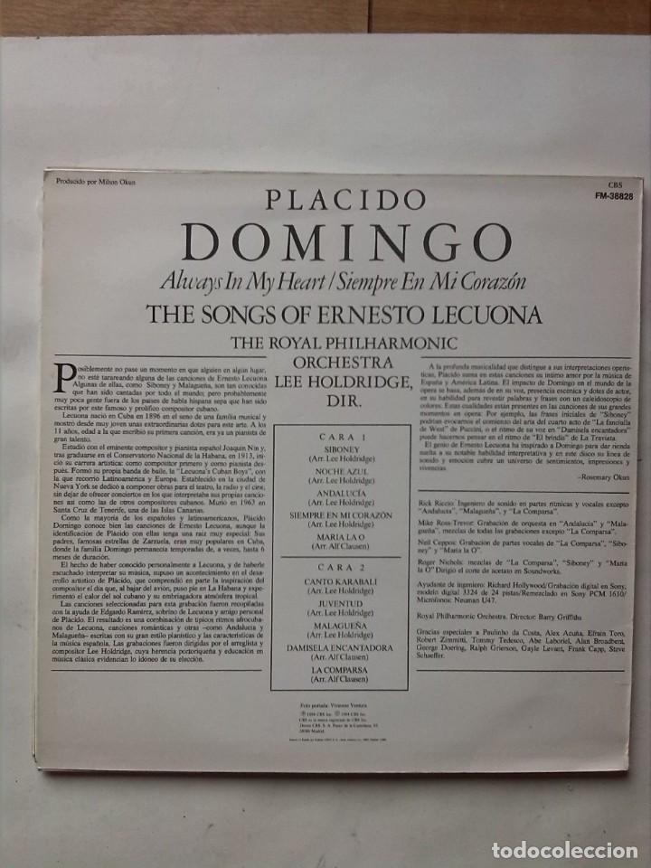 Discos de vinilo: PL&Aacute;CIDO DOMINGO 2 LPS DISTINTOS - Foto 4