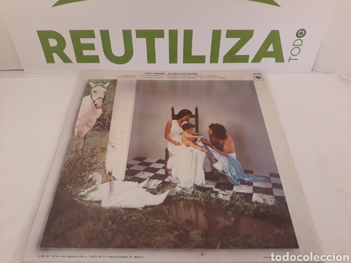 Discos de vinilo: Lole y Manuel.Al Alba Con Alegria. - Foto 2