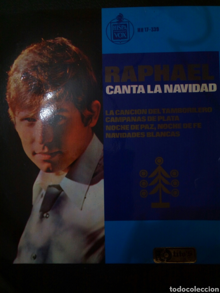 Discos de vinilo: RAPHAEL CANTA LA NAVIDAD el tamborilero - Foto 1