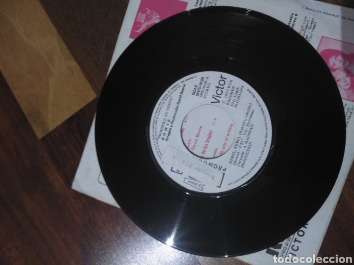 Discos de vinilo: Bowie Rebel Rebel / Queen Bitch - Foto 3