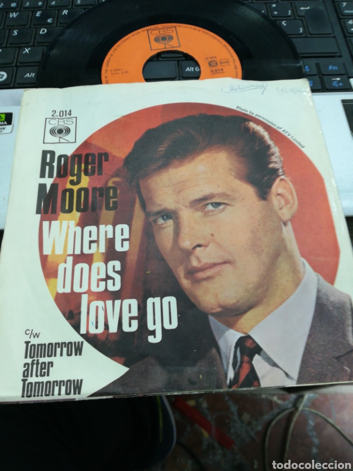 Discos de vinilo: Roger moore single where does love go holanda 1965 - Foto 1