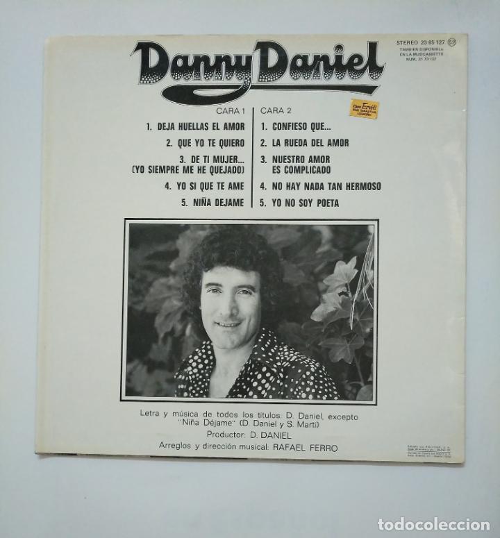 Discos de vinilo: DANNY DANIEL. - DE TI MUJER - LP. TDKLP12 - Foto 2