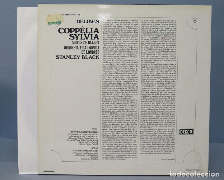 Discos de vinilo: LP. DELIBES. COPPELIA-SYLVIA - Foto 2