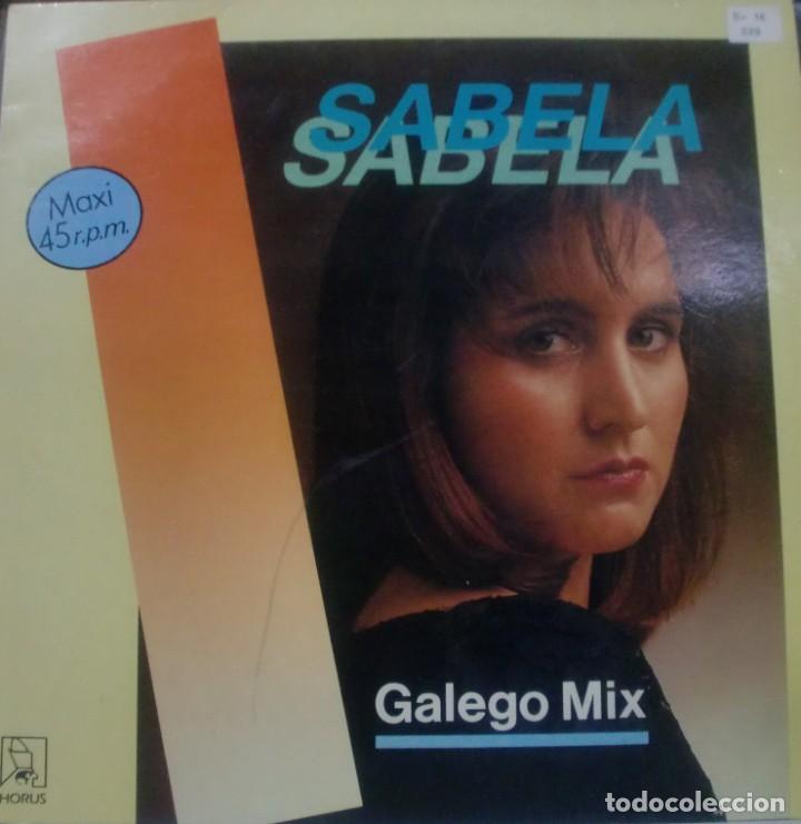 Discos de vinilo: SABELA - GALEGO MIX MAXI SINGLE  1989 - Foto 1