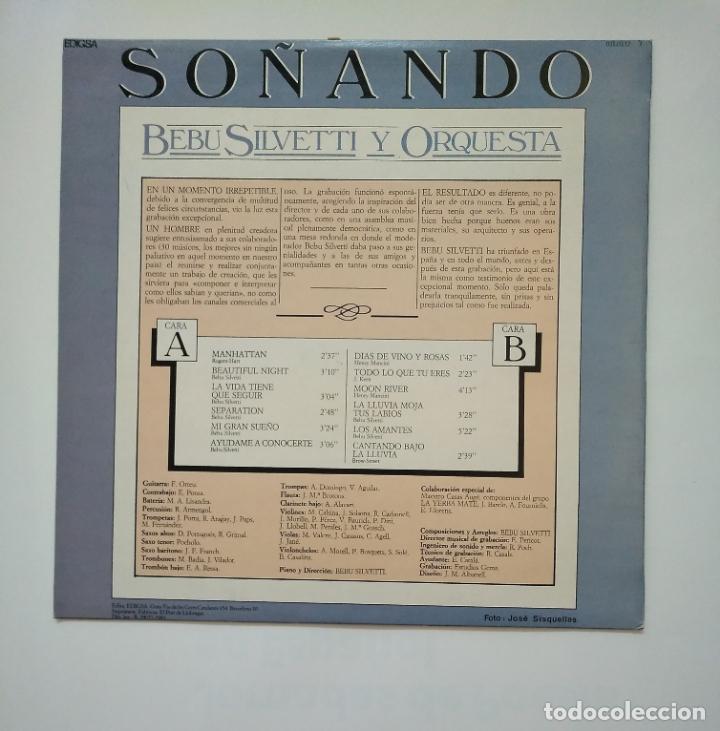 Discos de vinilo: BEBU SILVETTI Y SU ORQUESTA. - SO&Ntilde;ANDO.- LP. TDKLP5 - Foto 2
