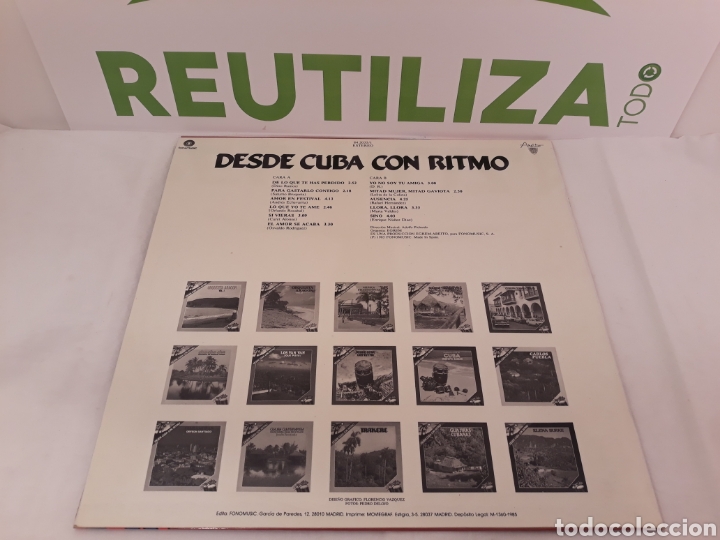 Discos de vinilo: Elena Burke.Desde cuba con ritmo.1985. - Foto 2