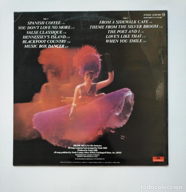Discos de vinilo: FRANK MILLS. MUSIC BOX DANCER. LP. TDKLP7 - Foto 2