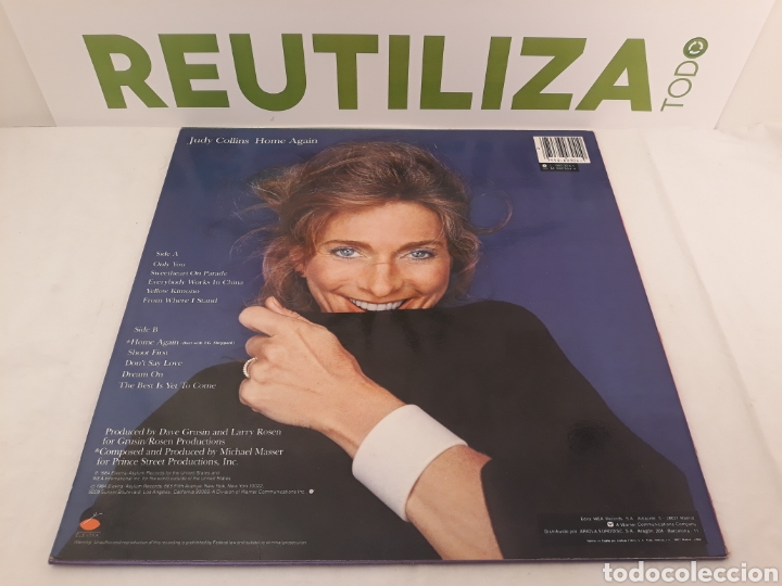 Discos de vinilo: Judy Collins.Home Again.1984. - Foto 2