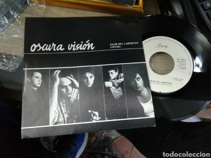 Discos de vinilo: Oscura visi&oacute;n single salir del laberinto 1990 - Foto 1