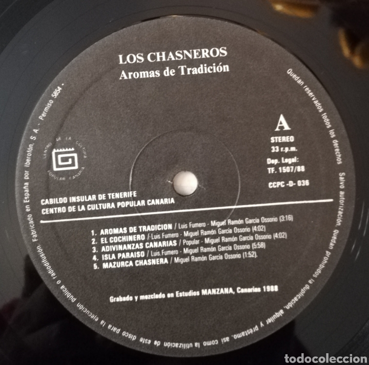 Discos de vinilo: Los chasneros - Aromas de tradicion - Foto 4