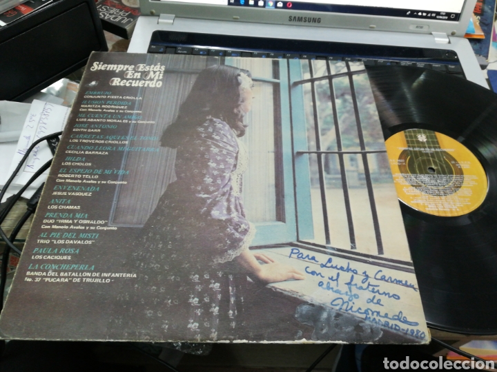 Vinyl records: Siempre est&aacute;s en mi recuerdo lp peru ver contenido en foto