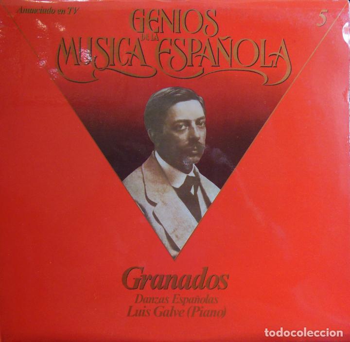 Discos de vinil: GENIOS DE LA M&Uacute;SICA ESPA&Ntilde;OLA, N&ordm; 5. GRANADOS: Danzas Espa&ntilde;olas.