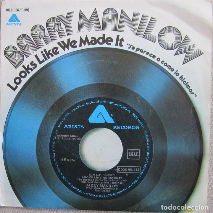 Barry Manilow Looks Like We Made It New York Comprar Discos Singles Vinilos De Pop Rock Internacional Anos 70 En Todocoleccion