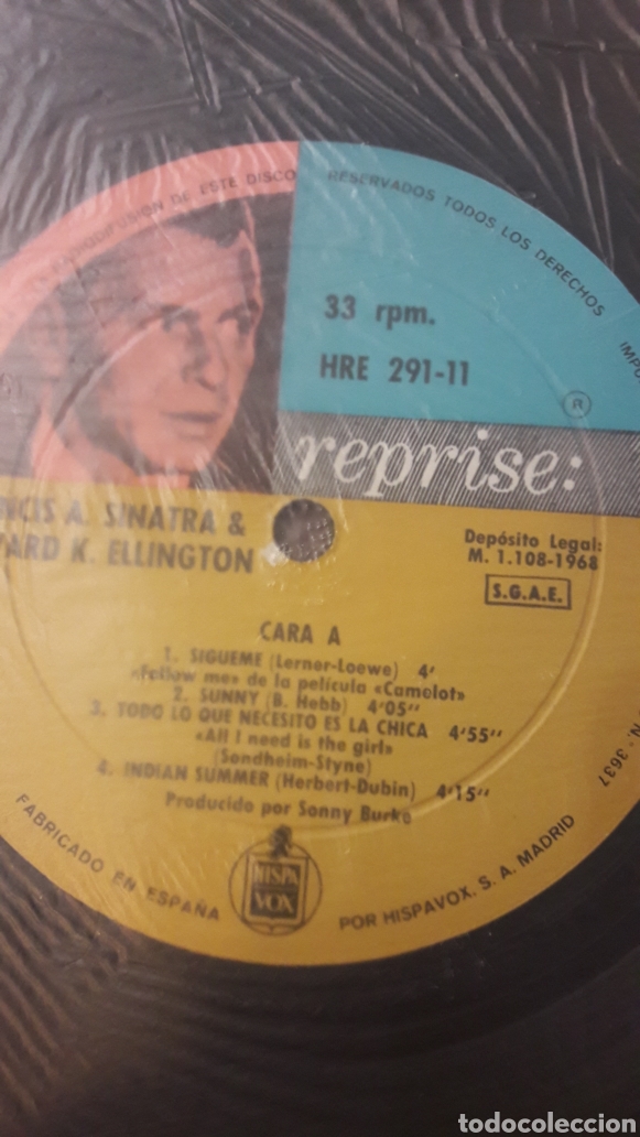 Discos de vinilo: Francis Sinatra Edward Ellington Hispanovox - Foto 3
