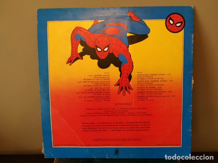 spider-man, el hombre araña - banda sonora orig - Buy Vinyl Singles of  children's music on todocoleccion