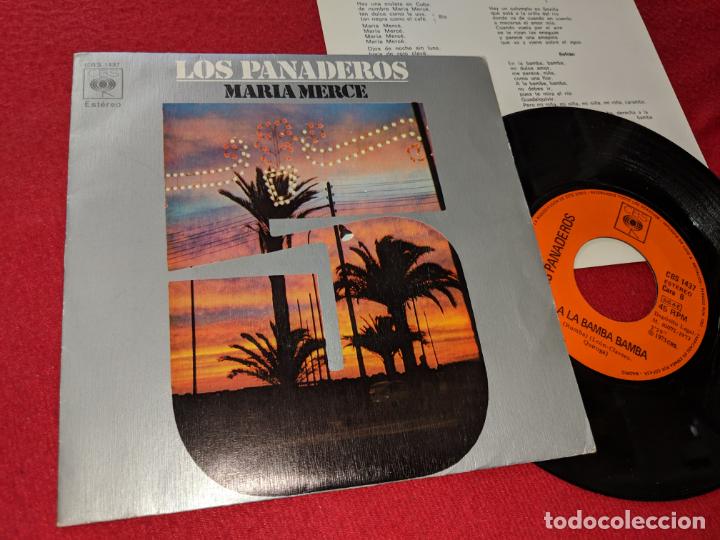 Discos de vinilo: LOS PANADEROS MARIA MERCE/A AL BAMBA BAMBA 7 SINGLE 1973 CBS - Foto 1