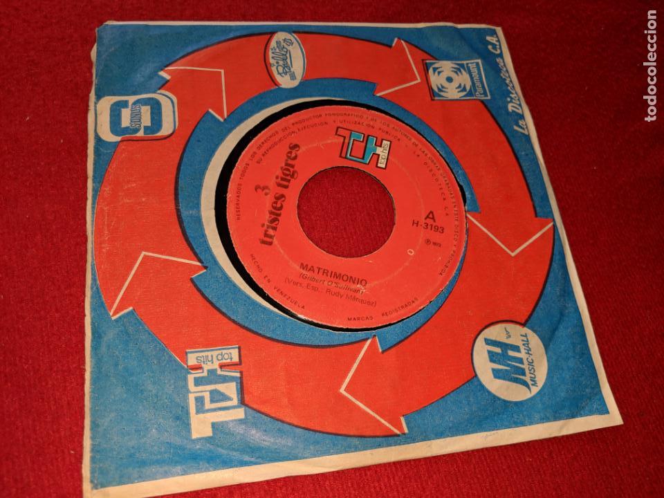 Disques de vinyle: 3 TRISTES TIGRES MATRIMONIO/ALGO REAL 7'' SINGLE 1972 TOP HITS VENEZUELA LATIN