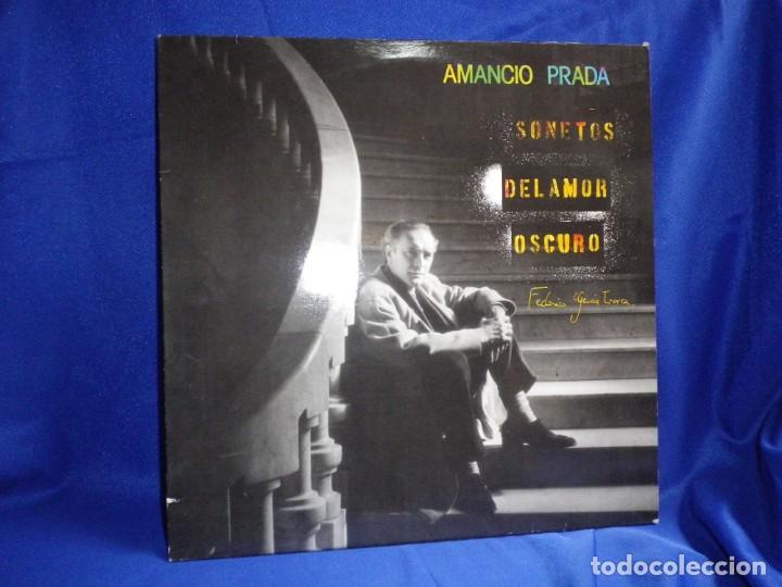 Discos de vinilo: Sonetos del amor oscuro, de Amancio Prada - Foto 1