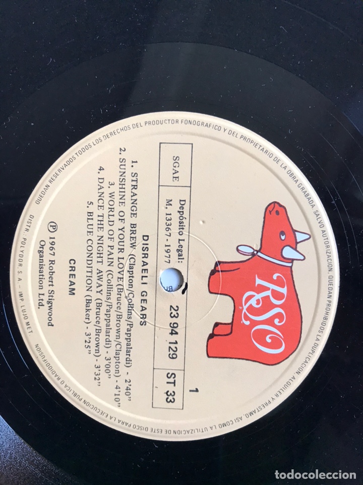 Discos de vinilo: Disraeli gears. Cream - Foto 6