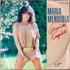 Discos de vinilo: MARIA MENDIOLA (BACCARA) : STUPID CUPID [VIRGIN - DEU 1983] 7'. Lote 159935854