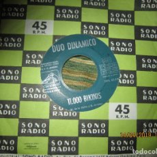Discos de vinilo: DUO DINAMICO -- 11.000 BIKINIS SINGLE - ORIGINAL ESPAÑOL - LA VOZ DE SU AMO 1965 - MONOAURAL -. Lote 159959358