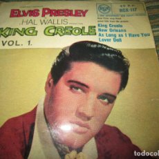 Discos de vinilo: ELVIS PRESLEY - KING CREOLE VOL. 1 EP - ORIGINAL INGLES - RCA RECORDS 1958 - MONOAURAL -. Lote 159982578