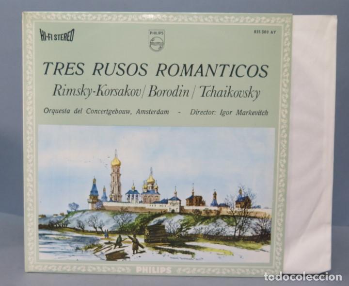 Vinyl records: LP. TRES RUSOS ROMANTICOS. RIMSKY KORSAKOV BORODIN TCHAIKOUSKY