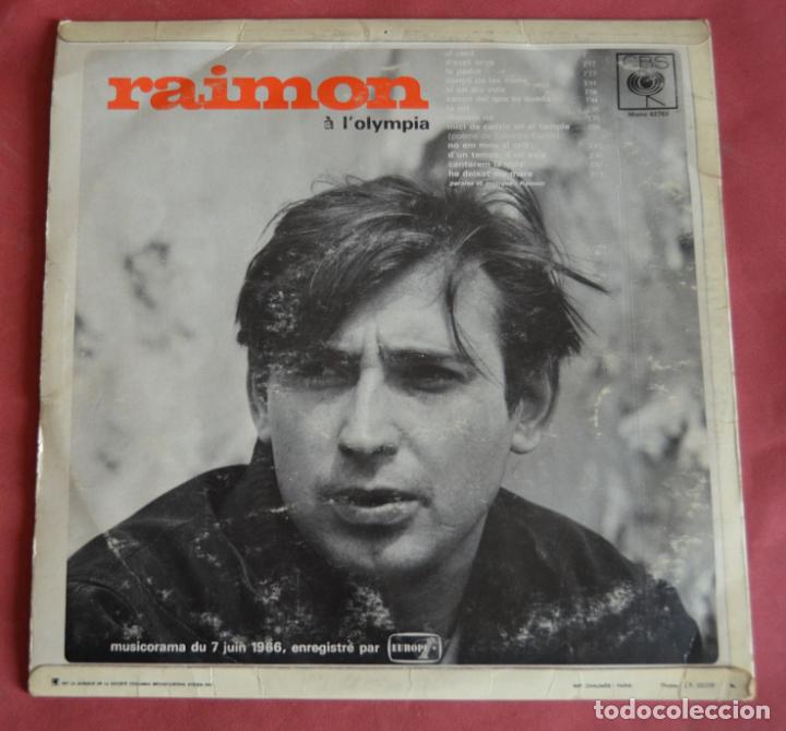 Discos de vinilo: RAIMON - A L OLYMPIA - CBS - FRANCES - 1966 - Foto 2