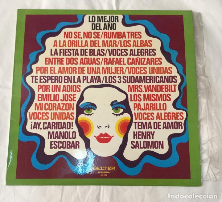 Discos de vinilo: LO MEJOR DEL A&Ntilde;O - BELTER - 1975 - LP -
