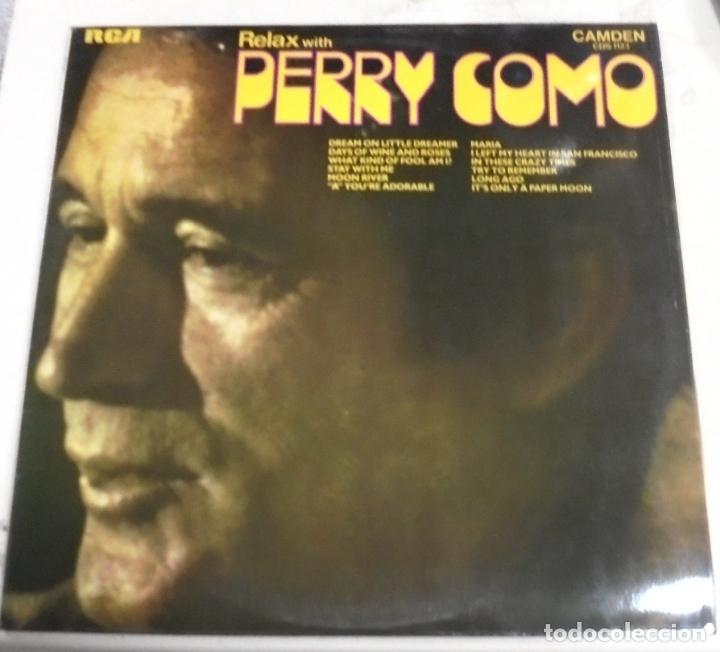 Discos de vinilo: LP. RELAX WITH PERRY COMO. 1973. RCA - Foto 1