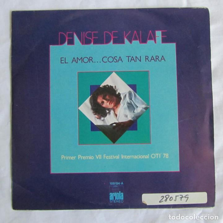 Discos de vinil: Denise de Kalaff. El amor.... cosa tan rara Primer premio VII Festival Internacional OTI'78
