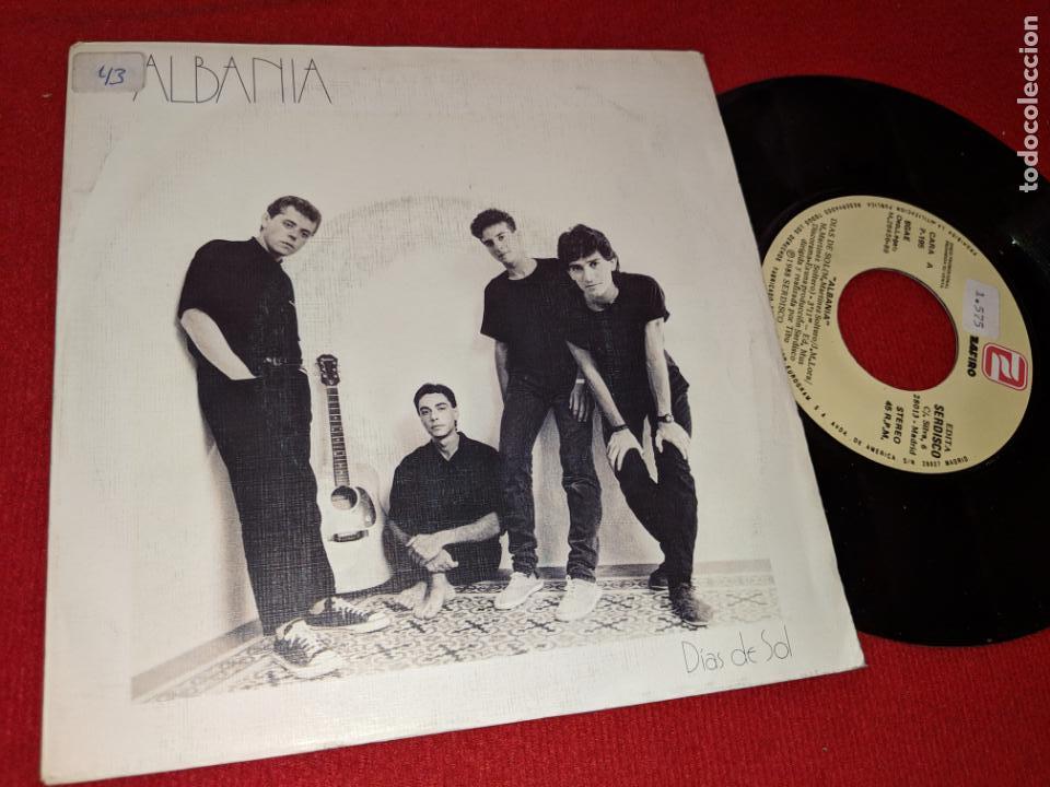 Discos de vinilo: ALBANIA DIAS DE SOL/SOLO UNA VOZ 7'' SINGLE 1988 ZAFIRO PROMO