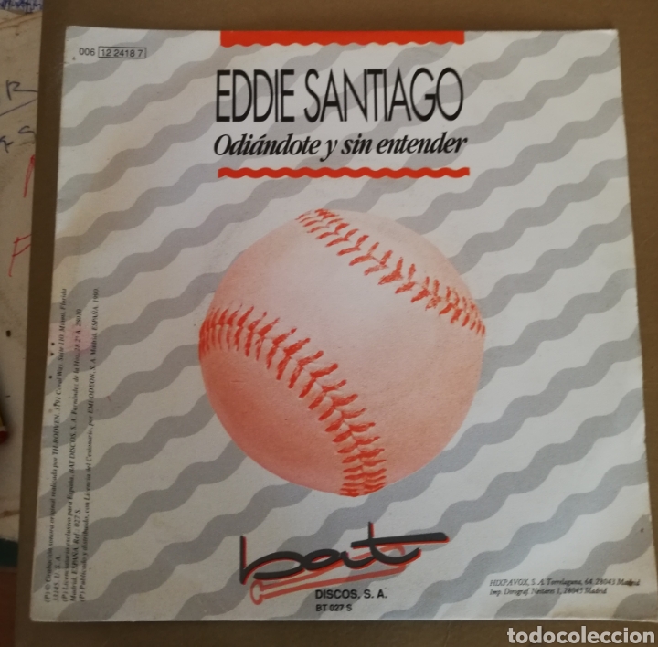 Discos de vinilo: Eddie Santiago - Odiandote y sin entender - Foto 1