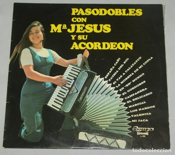 Discos de vinilo: PASODOBLES CON M&ordf; JES&Uacute;S Y SU ACORDE&Oacute;N - Foto 1